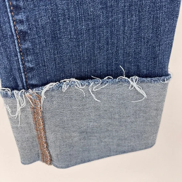 Loft Jeans Bundle Curvy Straight Modern Straight Raw Hem Cuffed size 10 / 30 - Picture 10 of 16